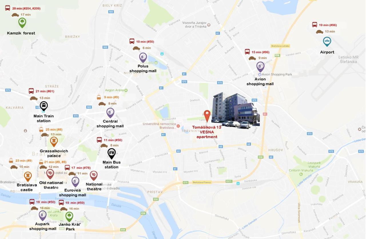 Vesna Convenient Apartment Bratislava Dış mekan fotoğraf